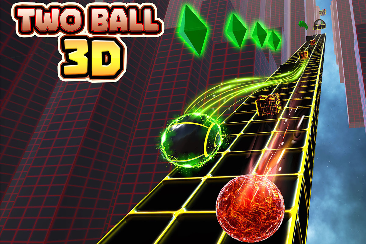Two Ball 3D - Endless rolling ball challenges with 2-player mode