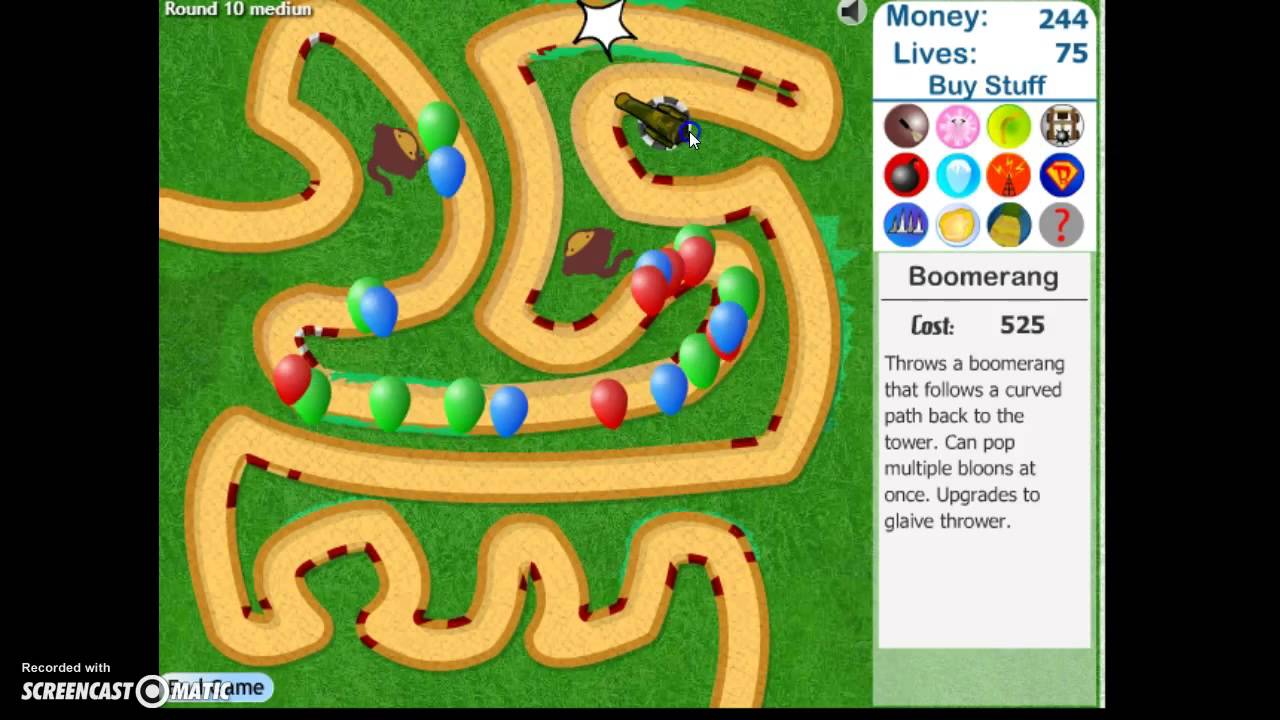 bloons tower defense 3 - YouTube